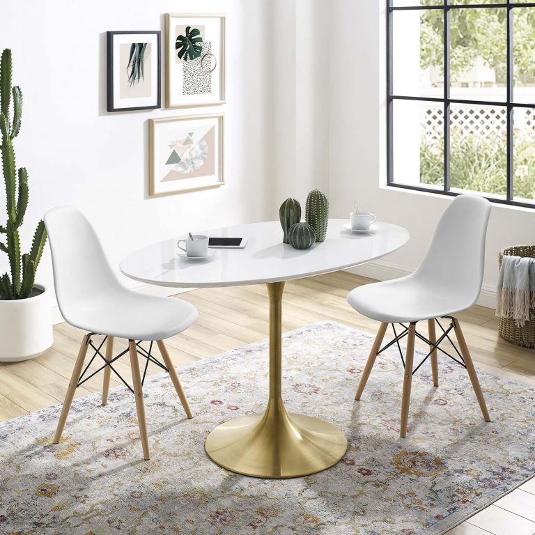 Lippa 48" Oval Wood Dining Table - Furniture Delivery and Assembly
